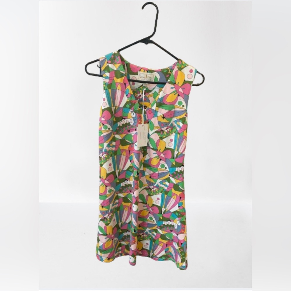 Flora bea colorful sleeveless dress nwt